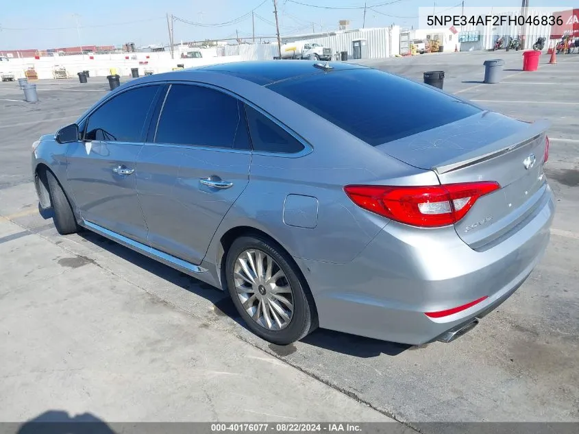 5NPE34AF2FH046836 2015 Hyundai Sonata Limited