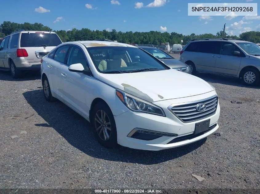 2015 Hyundai Sonata Se VIN: 5NPE24AF3FH209268 Lot: 40177900