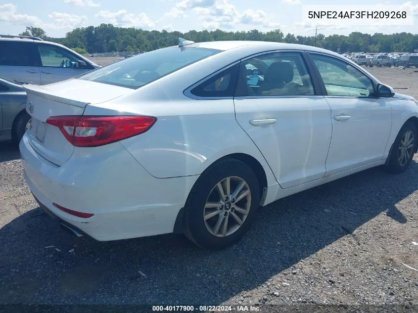 2015 Hyundai Sonata Se VIN: 5NPE24AF3FH209268 Lot: 40177900