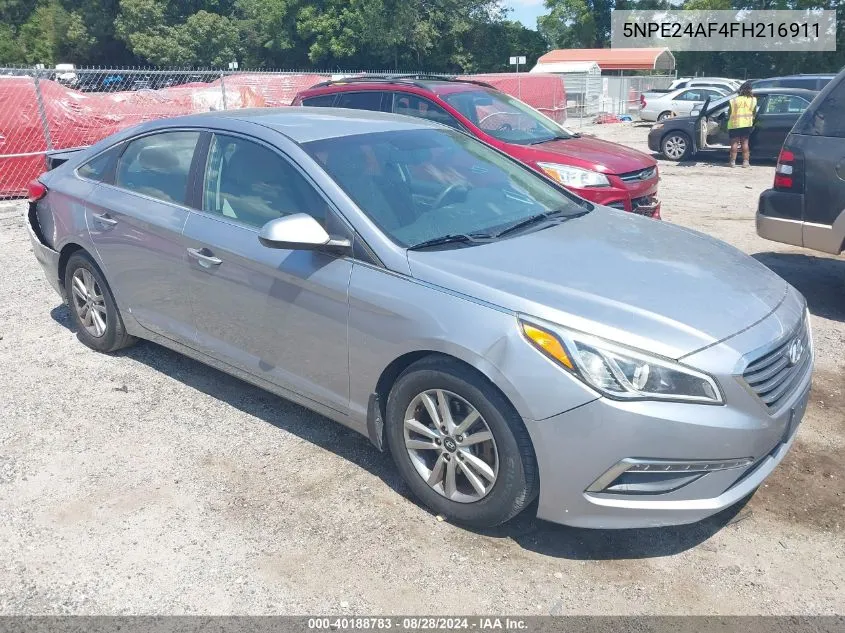 5NPE24AF4FH216911 2015 Hyundai Sonata Se