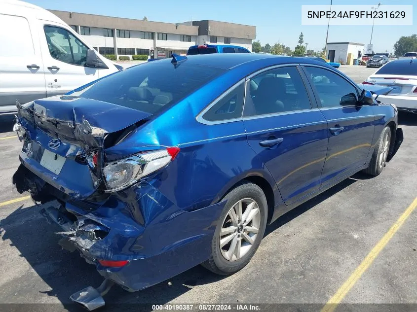 5NPE24AF9FH231629 2015 Hyundai Sonata Se