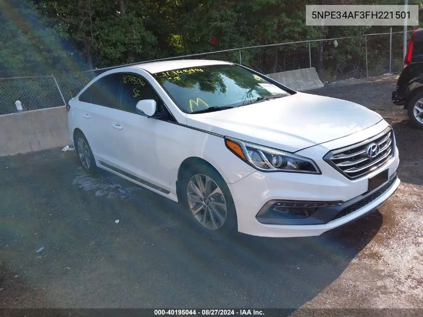 5NPE34AF3FH221501 2015 Hyundai Sonata Sport