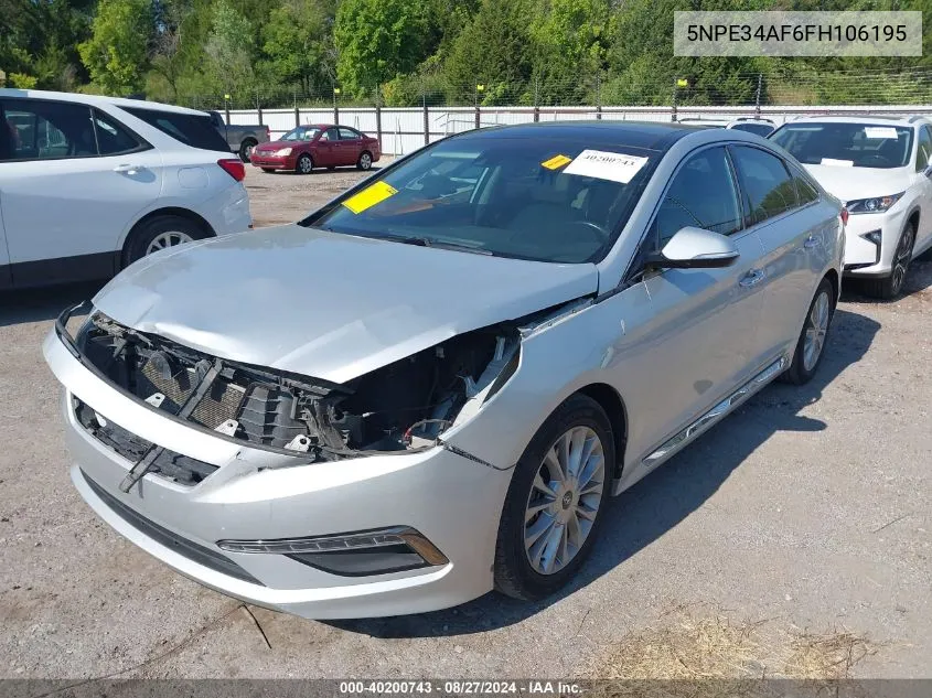 5NPE34AF6FH106195 2015 Hyundai Sonata Limited