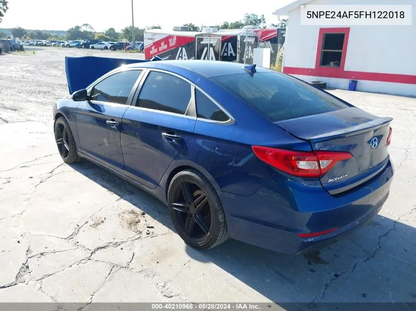 5NPE24AF5FH122018 2015 Hyundai Sonata Se