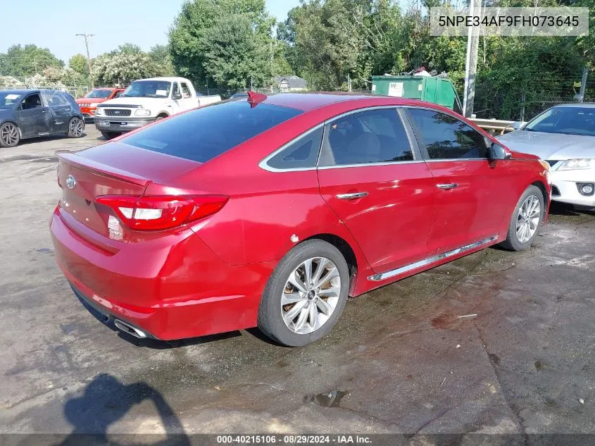 5NPE34AF9FH073645 2015 Hyundai Sonata Sport