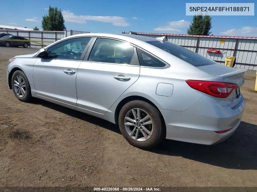 5NPE24AF8FH188871 2015 Hyundai Sonata Se