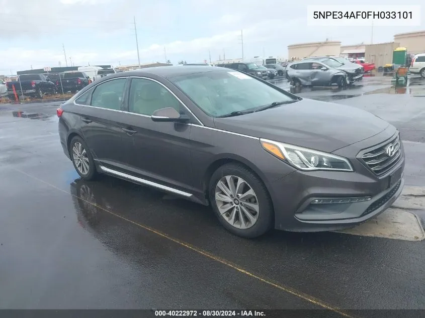 5NPE34AF0FH033101 2015 Hyundai Sonata Sport