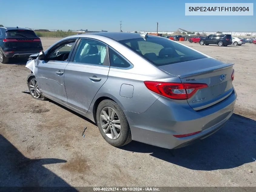 2015 Hyundai Sonata Se VIN: 5NPE24AF1FH180904 Lot: 40229274