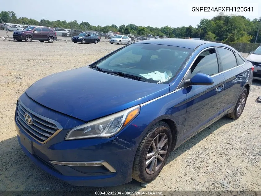 5NPE24AFXFH120541 2015 Hyundai Sonata Se