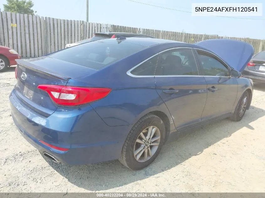 5NPE24AFXFH120541 2015 Hyundai Sonata Se