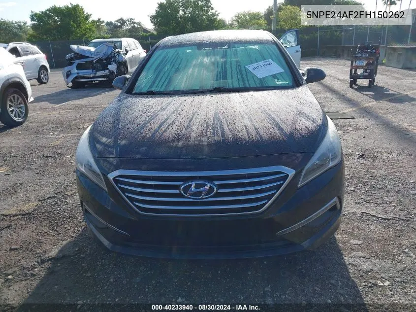 5NPE24AF2FH150262 2015 Hyundai Sonata Se