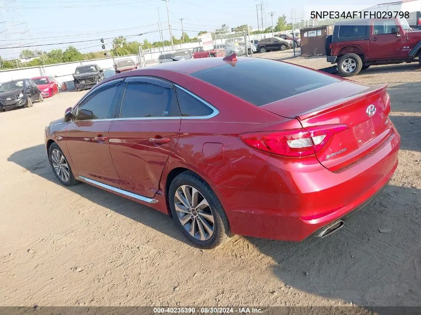 5NPE34AF1FH029798 2015 Hyundai Sonata Sport