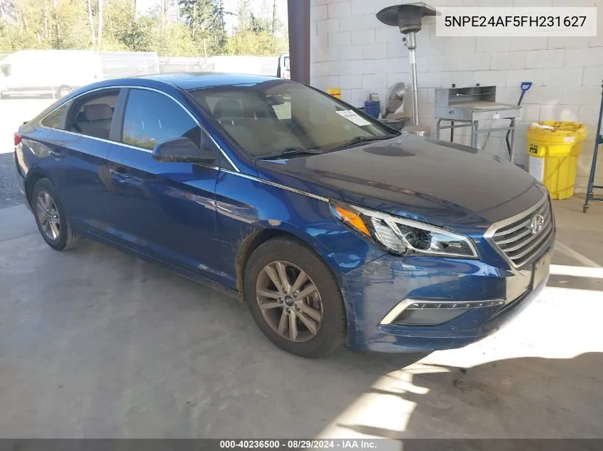 2015 Hyundai Sonata Se VIN: 5NPE24AF5FH231627 Lot: 40236500