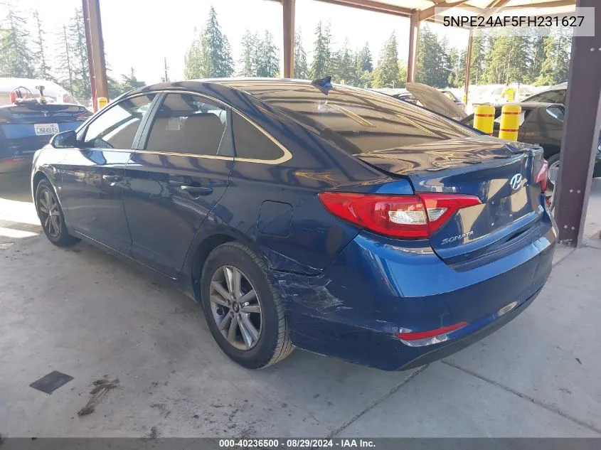 5NPE24AF5FH231627 2015 Hyundai Sonata Se