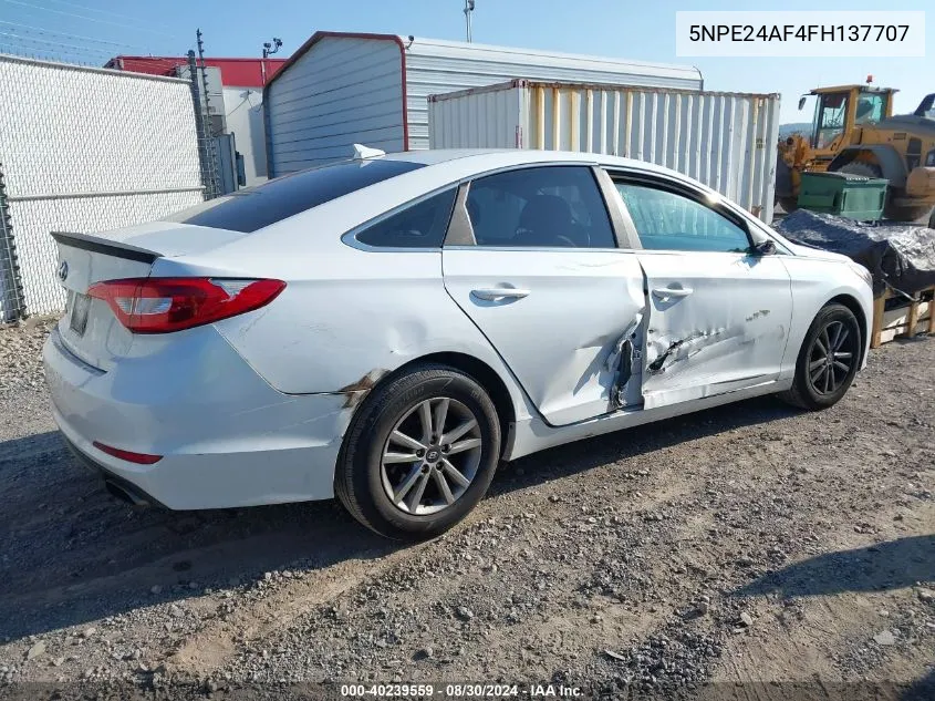 5NPE24AF4FH137707 2015 Hyundai Sonata Se