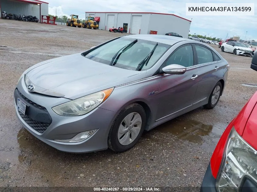 2015 Hyundai Sonata Hybrid VIN: KMHEC4A43FA134599 Lot: 40240267