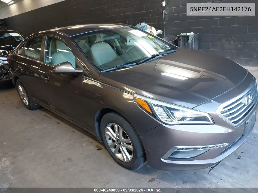 2015 Hyundai Sonata Se VIN: 5NPE24AF2FH142176 Lot: 40240859