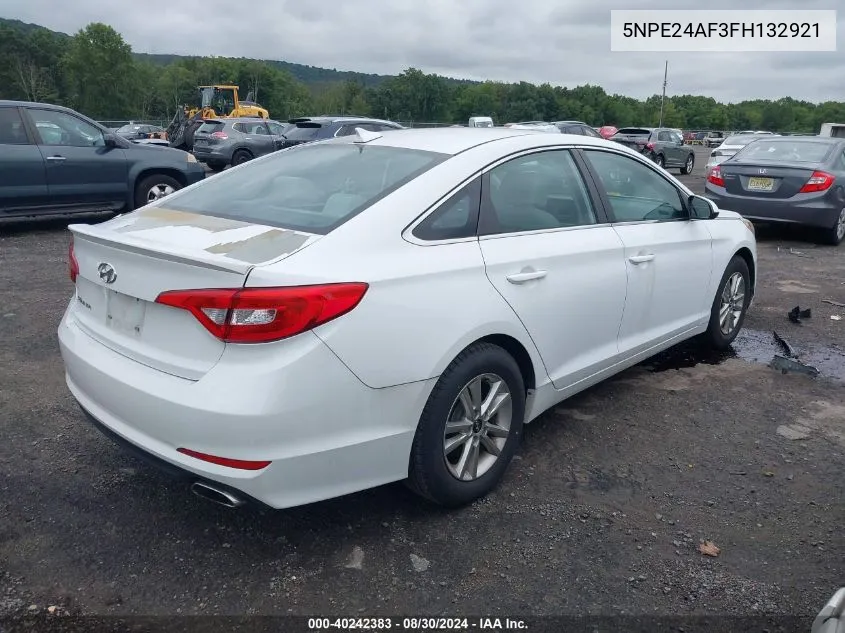 2015 Hyundai Sonata Se VIN: 5NPE24AF3FH132921 Lot: 40242383