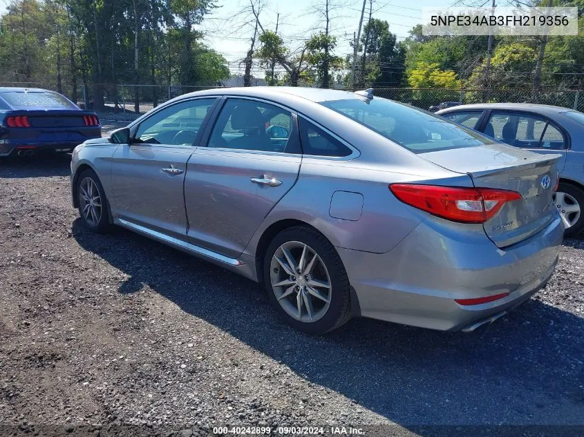 5NPE34AB3FH219356 2015 Hyundai Sonata Sport 2.0T