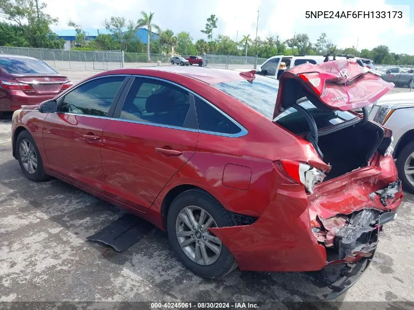 2015 Hyundai Sonata Se VIN: 5NPE24AF6FH133173 Lot: 40245061