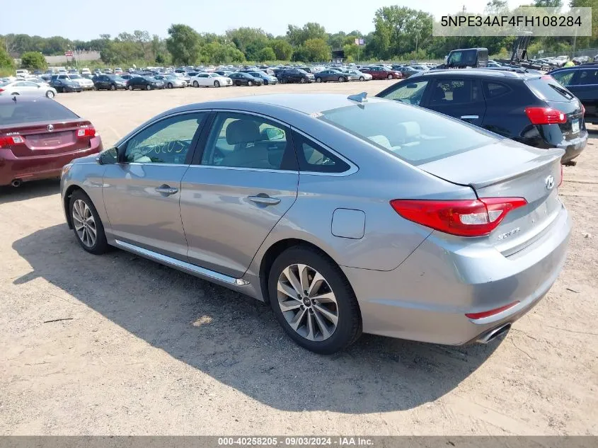 2015 Hyundai Sonata Sport VIN: 5NPE34AF4FH108284 Lot: 40258205