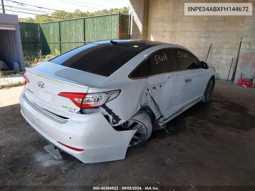 5NPE34ABXFH144672 2015 Hyundai Sonata Sport/Limited