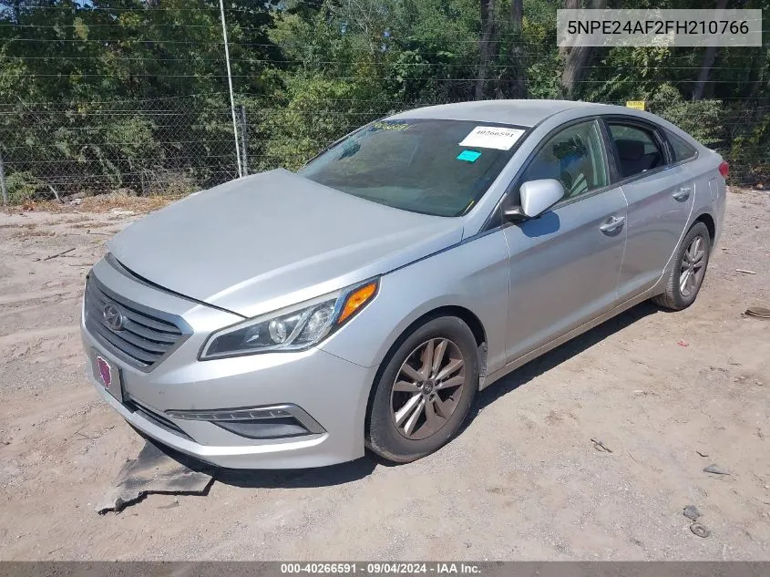 2015 Hyundai Sonata Se VIN: 5NPE24AF2FH210766 Lot: 40266591