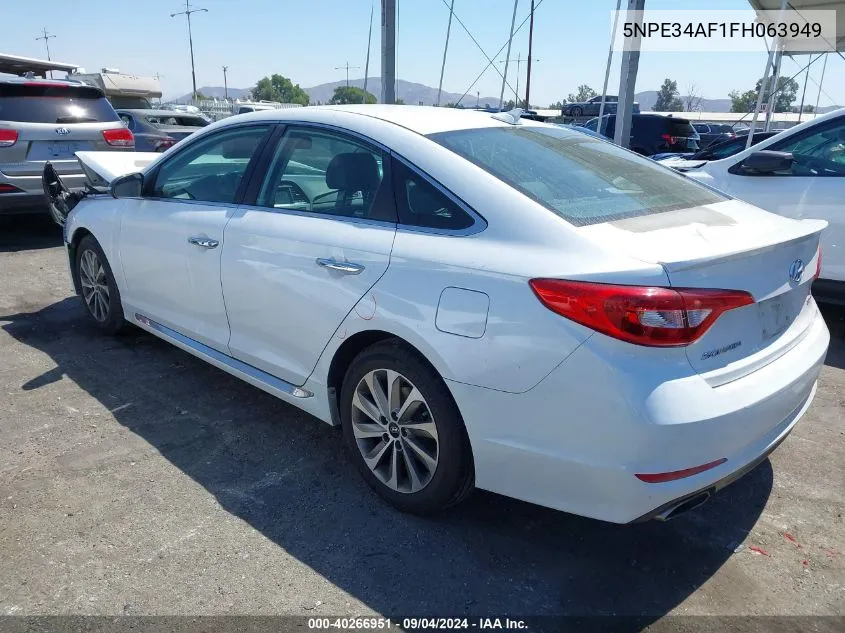 5NPE34AF1FH063949 2015 Hyundai Sonata Sport/Limited