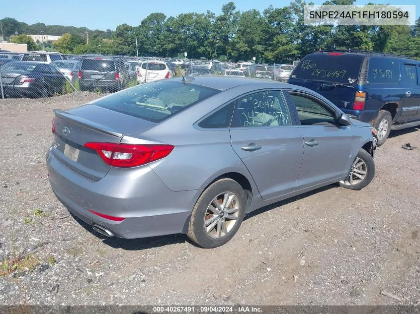 2015 Hyundai Sonata Se VIN: 5NPE24AF1FH180594 Lot: 40267491