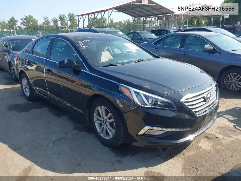 2015 Hyundai Sonata Se VIN: 5NPE24AF3FH216558 Lot: 40279611