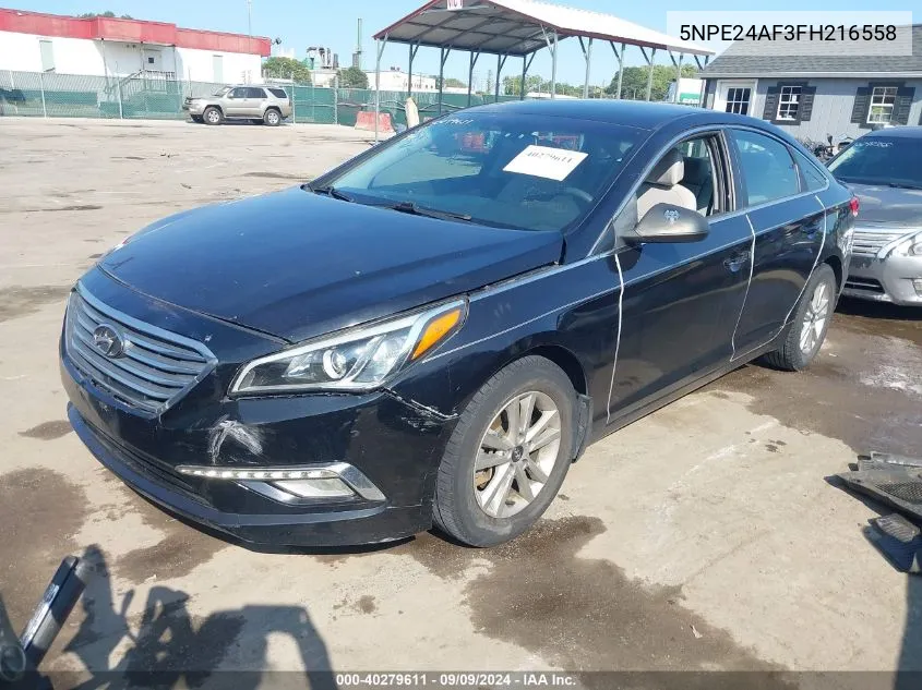 2015 Hyundai Sonata Se VIN: 5NPE24AF3FH216558 Lot: 40279611