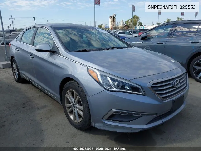 2015 Hyundai Sonata Se VIN: 5NPE24AF2FH025553 Lot: 40282998