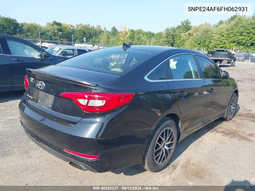 5NPE24AF6FH062931 2015 Hyundai Sonata Se