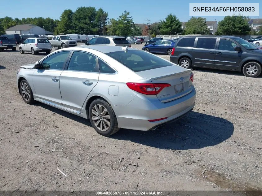 5NPE34AF6FH058083 2015 Hyundai Sonata Sport