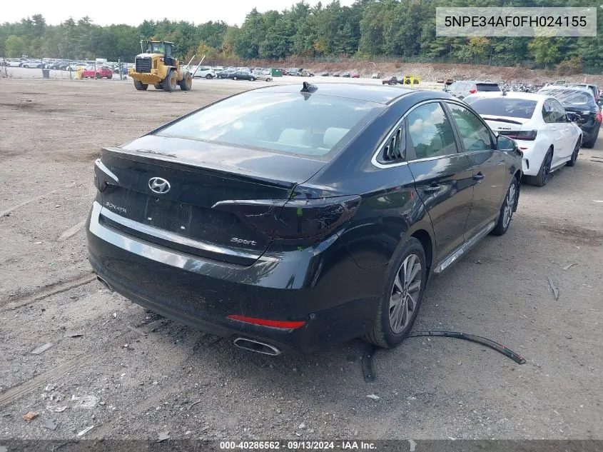 2015 Hyundai Sonata Sport VIN: 5NPE34AF0FH024155 Lot: 40286562