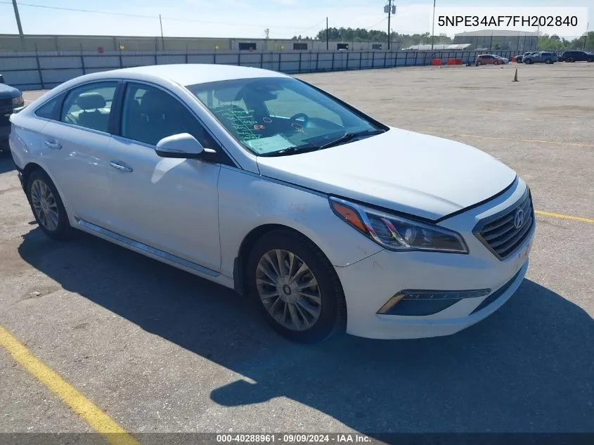 2015 Hyundai Sonata Limited VIN: 5NPE34AF7FH202840 Lot: 40288961