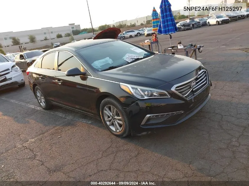 2015 Hyundai Sonata Se VIN: 5NPE24AF6FH125297 Lot: 40292644