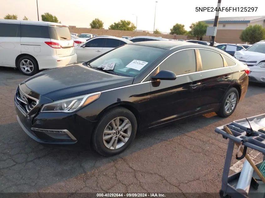 2015 Hyundai Sonata Se VIN: 5NPE24AF6FH125297 Lot: 40292644