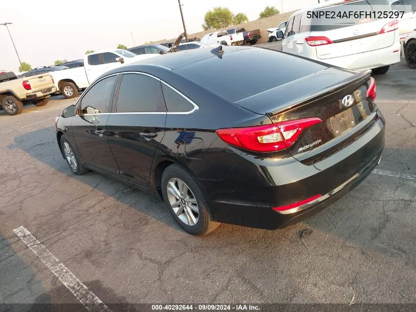 2015 Hyundai Sonata Se VIN: 5NPE24AF6FH125297 Lot: 40292644