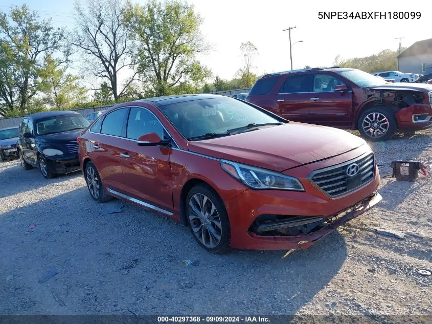 2015 Hyundai Sonata Limited 2.0T VIN: 5NPE34ABXFH180099 Lot: 40297368