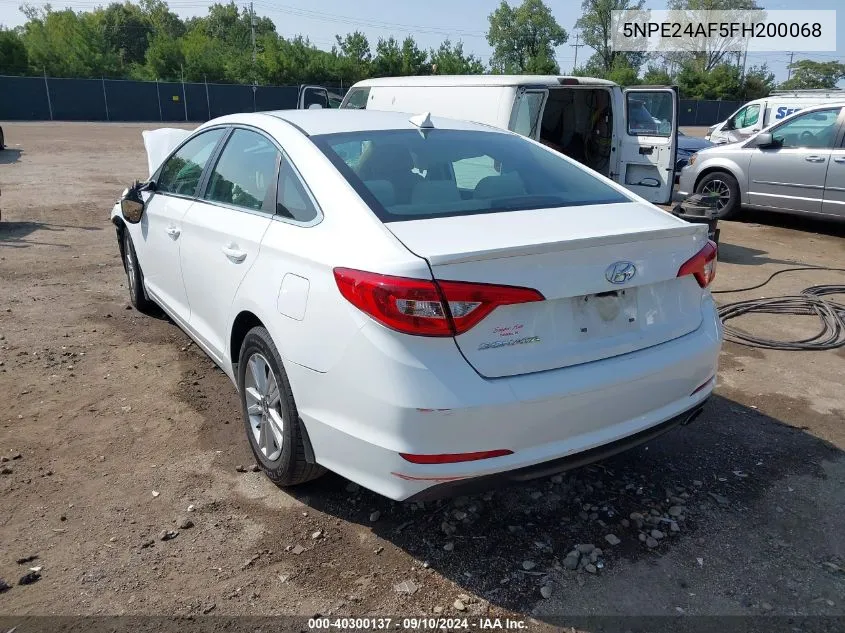 5NPE24AF5FH200068 2015 Hyundai Sonata Se