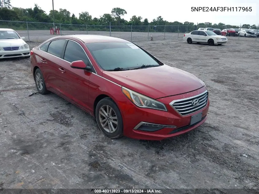 5NPE24AF3FH117965 2015 Hyundai Sonata Se