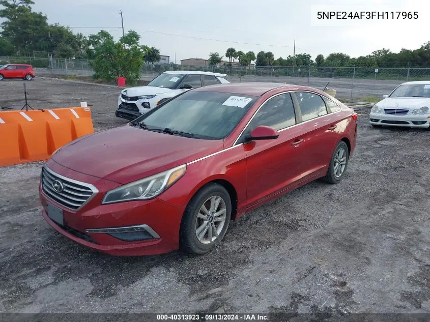 5NPE24AF3FH117965 2015 Hyundai Sonata Se