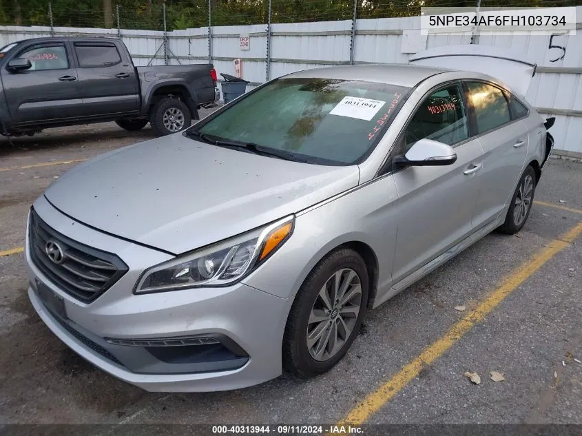 2015 Hyundai Sonata Sport/Limited VIN: 5NPE34AF6FH103734 Lot: 40313944