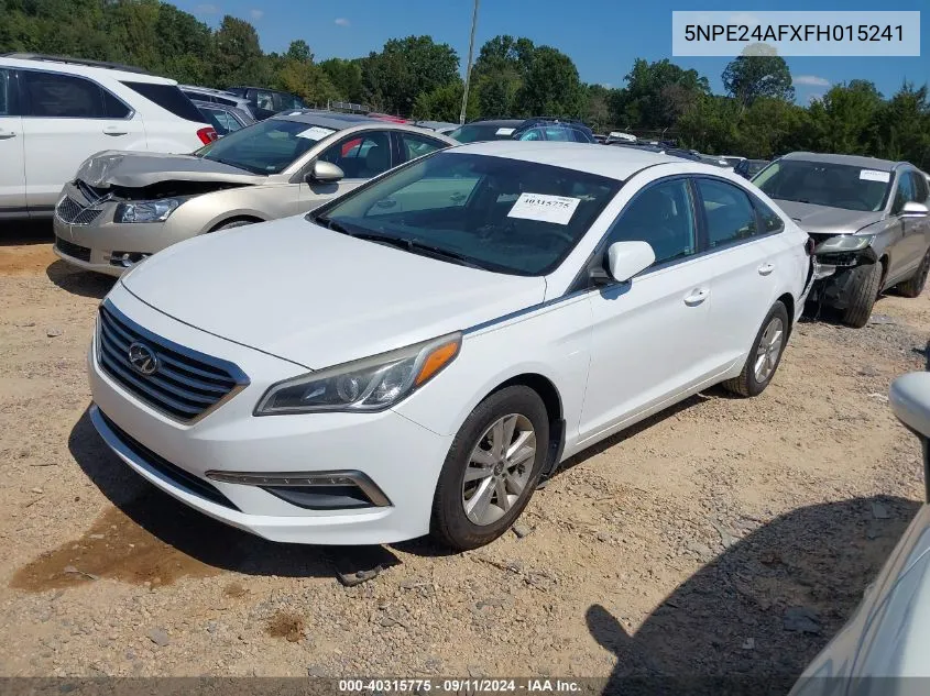 5NPE24AFXFH015241 2015 Hyundai Sonata Se