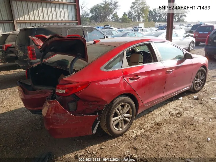 5NPE24AFXFH171439 2015 Hyundai Sonata Se