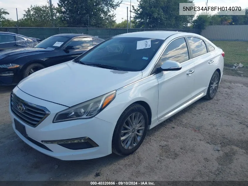 2015 Hyundai Sonata Limited VIN: 5NPE34AF8FH014070 Lot: 40320856