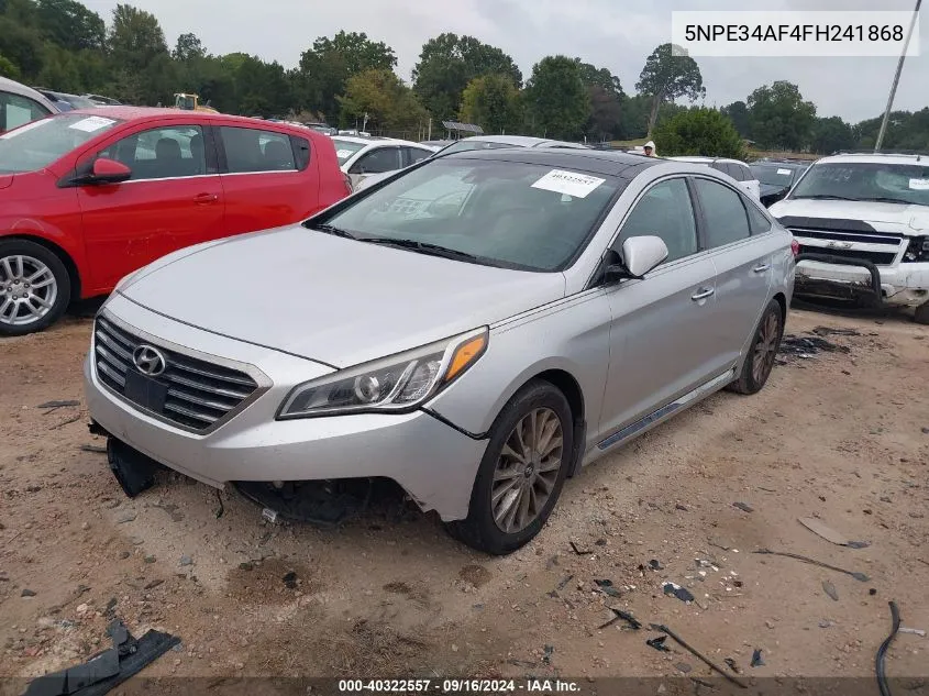 2015 Hyundai Sonata 2.4L Limited VIN: 5NPE34AF4FH241868 Lot: 40322557