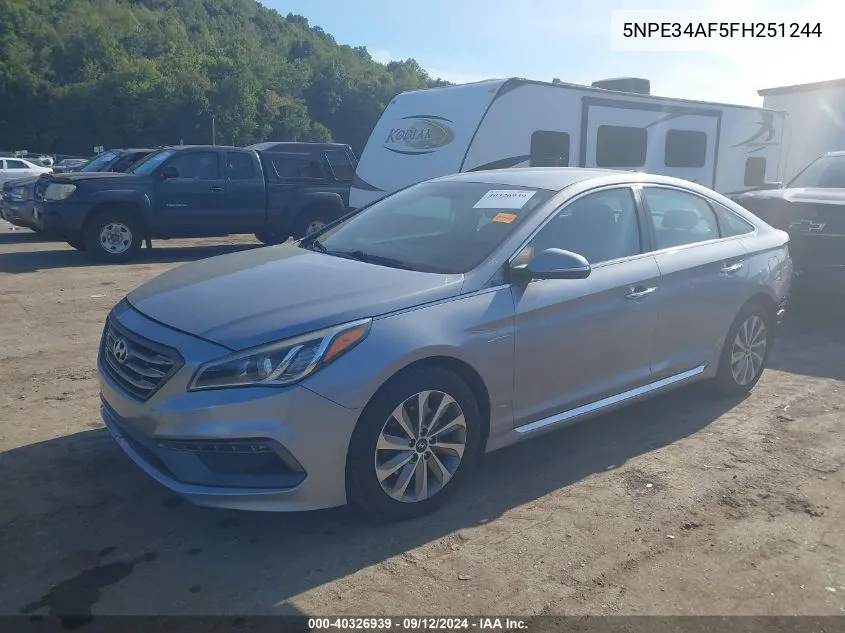 2015 Hyundai Sonata Sport VIN: 5NPE34AF5FH251244 Lot: 40326939