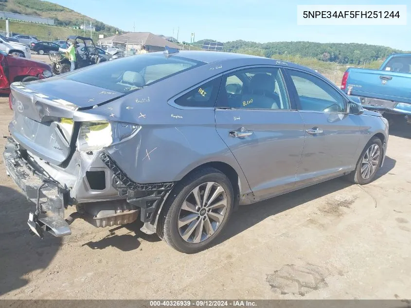 5NPE34AF5FH251244 2015 Hyundai Sonata Sport